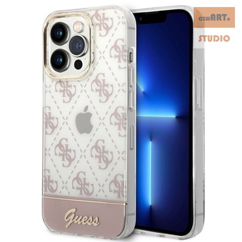 GUESS IPHONE 14 PRO MAX PATTERN SCRIPT GUHCP14XHG4MHP RÓŻOWY/PINK