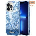 GUESS IPHONE 14 PRO MAX PORCELAIN COLLECTION GUHCP14XHGPLHB NIEBIESKI/BLUE