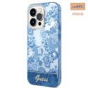 GUESS IPHONE 14 PRO MAX PORCELAIN COLLECTION GUHCP14XHGPLHB NIEBIESKI/BLUE