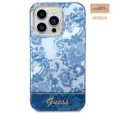 GUESS IPHONE 14 PRO MAX PORCELAIN COLLECTION GUHCP14XHGPLHB NIEBIESKI/BLUE