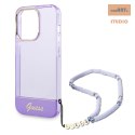 GUESS IPHONE 14 PRO MAX TRANSLUCENT PEARL STRAP GUHCP14XHGCOHU FIOLET/PURPLE