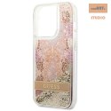 GUESS IPHONE 14 PRO PAISLEY LIQUID GLITTER GUHCP14LLFLSD ZŁOTY/GOLD