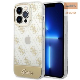 GUESS IPHONE 14 PRO PATTERN SCRIPT GUHCP14LHG4MHG ZŁOTY/GOLD