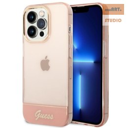 GUESS IPHONE 14 PRO TRANSLUCENT GUHCP14LHGCOP RÓŻOWY/PINK