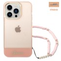 GUESS IPHONE 14 PRO TRANSLUCENT PEARL STRAP GUHCP14LHGCOHP RÓŻOWY/PINK