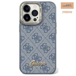 GUESS IPHONE 14 PRO VINTAGE GOLD LOGO GUHCP14LHG4SHB NIEBIESKI/BLUE