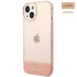 GUESS IPHONE 14 TRANSLUCENT GUHCP14SHGCOP RÓŻOWY/PINK