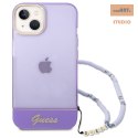 GUESS IPHONE 14 TRANSLUCENT PEARL STRAP GUHCP14SHGCOHU FIOLET/PURPLE