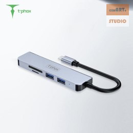 HUB T-PHOX TPH2041 5IN1 USB-C/HDMI USB3.0x1+USB2.0x1+HDMI 4K