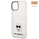 KARL LAGERFELD IPHONE 14 CHOUPETTE BODY KLHCP14SCTTRI PINK/TRANSPARENT