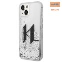 KARL LAGERFELD IPHONE 14 PLUS LIQUID GLITTER BIG KL LOGO KLHCP14MLBKLCS