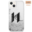 KARL LAGERFELD IPHONE 14 PLUS LIQUID GLITTER BIG KL LOGO KLHCP14MLBKLCS