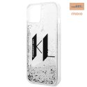 KARL LAGERFELD IPHONE 14 PLUS LIQUID GLITTER BIG KL LOGO KLHCP14MLBKLCS