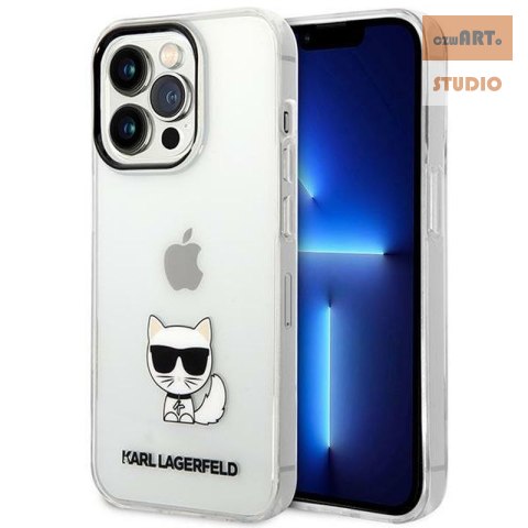 KARL LAGERFELD IPHONE 14 PRO CHOUPETTE BODY KLHCP14LCTTR TRANSPARENT