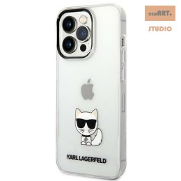 KARL LAGERFELD IPHONE 14 PRO CHOUPETTE BODY KLHCP14LCTTR TRANSPARENT