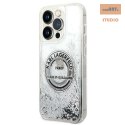 KARL LAGERFELD IPHONE 14 PRO LIQUID GLITTER RSG KLHCP14LLCRSGRS SILVER