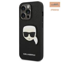 KARL LAGERFELD IPHONE 14 PRO MAX KARL HEAD PATCH KLHCP14XSAPKHK CZARNY/BLACK