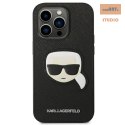 KARL LAGERFELD IPHONE 14 PRO MAX KARL HEAD PATCH KLHCP14XSAPKHK CZARNY/BLACK