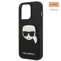 KARL LAGERFELD IPHONE 14 PRO MAX KARL HEAD PATCH KLHCP14XSAPKHK CZARNY/BLACK