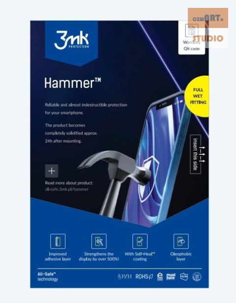 3MK AIO HAMMER PHONE 5szt WET