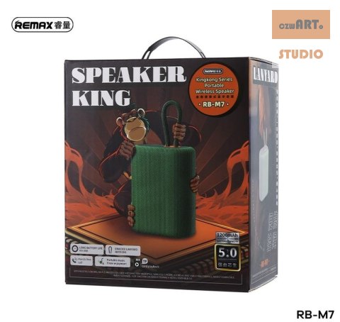 GŁOŚNIK REMAX KING KONG SERIES RB-M7 WIRELESS BLACK GŁOŚNIK REMAX KING KONG SERIES RB-M7 WIRELESS BLACK