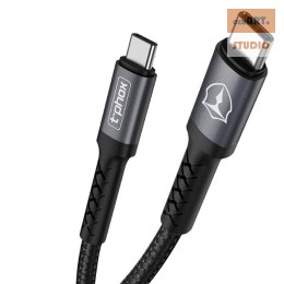 KABEL T-PHOX APACE TYPE-C - TYPE C BLACK 1M ; 3A ; 60 W