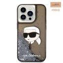 KARL LAGERFELD IPHONE 14 PRO GLITTER KARL HEAD KLHCP14LLNKHCK CZARNY/BLACK