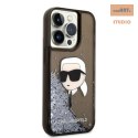 KARL LAGERFELD IPHONE 14 PRO GLITTER KARL HEAD KLHCP14LLNKHCK CZARNY/BLACK