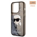 KARL LAGERFELD IPHONE 14 PRO GLITTER KARL HEAD KLHCP14LLNKHCK CZARNY/BLACK