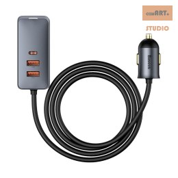 ŁAD SAM BASEUS SHARE TOGETHER 2xUSB 2xUSB-C 120W Z PRZEDŁUŻACZEM SZARA/GREY