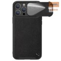 NILLKIN CAMSHIELD LEATHER S IPHONE 13 PRO MAX, BLACK / CZARNY