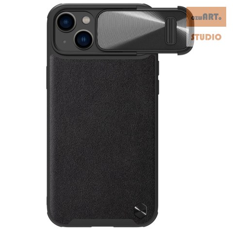 NILLKIN CAMSHIELD LEATHER S IPHONE 14 BLACK / CZARNY