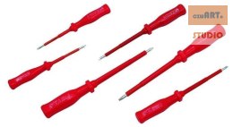 ŚRUBOKRĘTY WKRĘTAKI IZOLOWANE DO 1000V MAGNETYCZNE 3 PŁASKIE 3 KRZYŻAKOWE