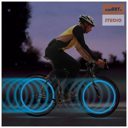 LAMPKA LED NAKŁADKA NA SZPRYCHY DO ROWERU - księżyc LAMPKA LED NAKŁADKA NA SZPRYCHY DO ROWERU - księżyc