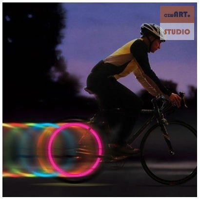LAMPKA LED NAKŁADKA NA SZPRYCHY DO ROWERU - księżyc LAMPKA LED NAKŁADKA NA SZPRYCHY DO ROWERU - księżyc