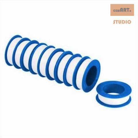 TAŚMA TEFLONOWA PTFE USZCZELNIAJĄCA 10 szt x 8 metrów TAŚMA TEFLONOWA PTFE USZCZELNIAJĄCA 10 szt x 8 metrów
