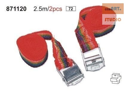 TAŚMY MOCUJĄCE BAGAŻ 2.5M 2X TAŚMY MOCUJĄCE BAGAŻ 2.5M 2X