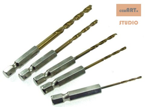 WIERTŁA DO METALU 1,5-6,5 HSS TYTAN HEX BITY 13SZT WIERTŁA DO METALU 1,5-6,5 HSS TYTAN HEX BITY 13SZT