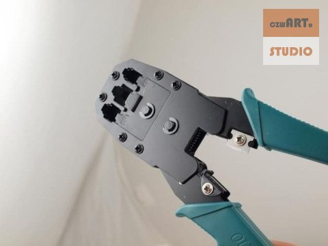 ZACISKARKA WTYKÓW SIECIOWYCH RJ11 RJ12 RJ45 ZACISKARKA WTYKÓW SIECIOWYCH RJ11 RJ12 RJ45