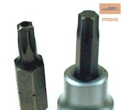 Zestaw bitów i nasadek TORX, TORX BO, 34el Zestaw bitów i nasadek TORX, TORX BO, 34el
