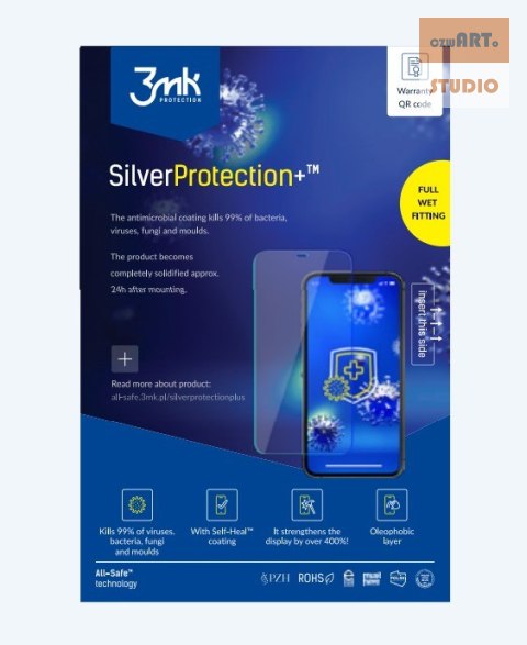 3MK AIO SILVERPROTECTION+ PHONE 5szt WET