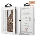 GUESS SAM S23 ULTRA BIG METAL LOGO GUHCS23L4GMGBR BROWN/BRĄZOWY