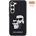 KARL LAGERFELD SAM S23 SAFFIANO KARL& CHOUPETTE KLHCS23SSANKCPK BLACK/CZARNY