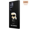 KARL LAGERFELD SAM S23 ULTRA SILICONE IKONIK KLHCS23LSNIKBCK BLACK/CZARNY