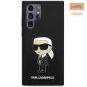 KARL LAGERFELD SAM S23 ULTRA SILICONE IKONIK KLHCS23LSNIKBCK BLACK/CZARNY