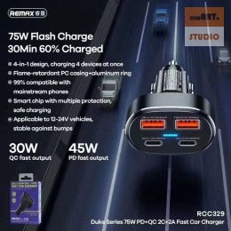 ŁAD SAM REMAX DUKE 75W PD+QC 2C+2A RCC 329 FAST CHARGER