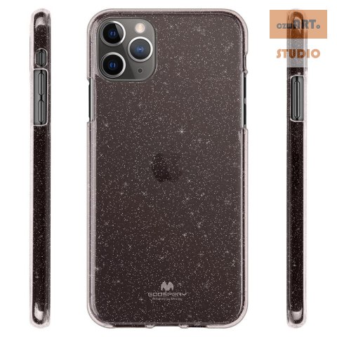 MERCURY ANTIMICROBIAL CASE IP 11 PRO MAX GLITTER BLACK / BROKATOWY CZARNY