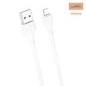 XO KABEL NB200 USB-LIGHTNING 2m 2,1A BIAŁY