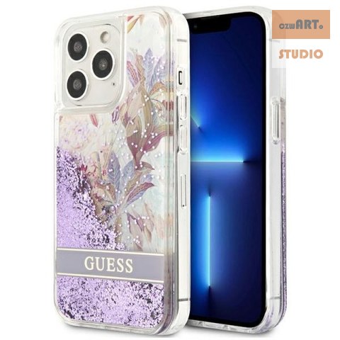 GUESS IPHONE 13 PRO GLITTER FLOWER GUHCP13LLFLSU FIOLET/PURPLE