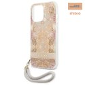 GUESS IPHONE 13 PRO MAX FLOWER STRAP GUHCP13XHFLSD ZŁOTY/GOLD